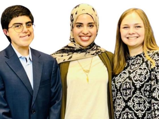 Photo of Naji Abdeldayem, Ayah Abdeldayem, Hannah Hale